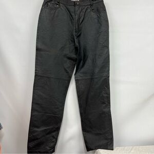 Vintage Bagatelle women’s size 14L Leather Pants (Lined) -FLAWED